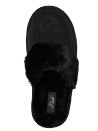 Тапочки из искусственного меха Victoria's Secret Pink 40-41 (9-10 US) 26 см Черный 1159860727