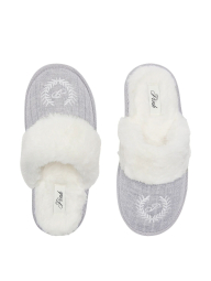 Тапочки зі штучного хутра Victoria's Secret Pink 36-37 (5-6 US) 24 см Сірий 1159861870