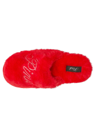 Жіночі капці з екомеху Victoria's Secret Pink з логотипом зі страз 38-39 (7-8 US) 25 см Червоний 1159865524
