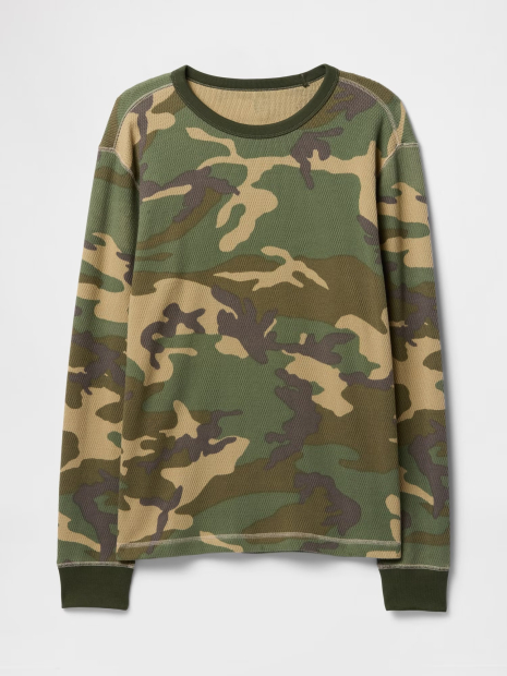 Чоловічий термо лонгслів Gap 1159847969 (Зелений XL)