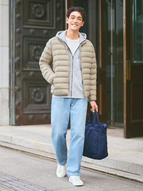 Мужской лонгслив UNIQLO с технологией HEATTECH 1159856983 (Молочный L)