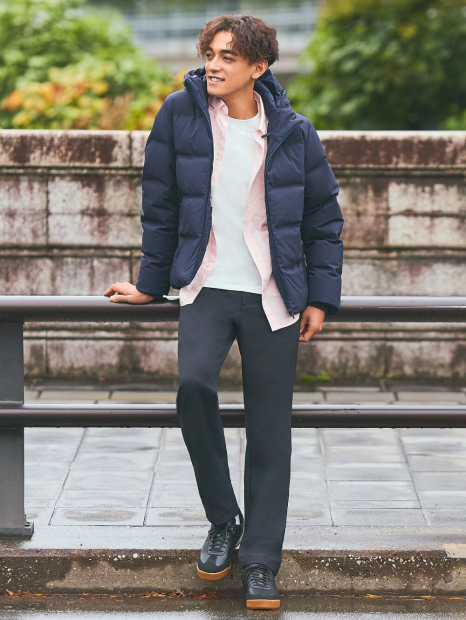 Мужской лонгслив UNIQLO с технологией HEATTECH 1159856983 (Молочный L)