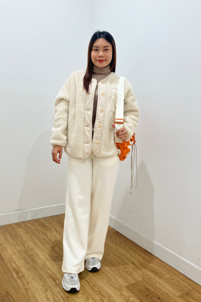 Флисовый лонгслив HEATTECH UNIQLO водолазка 1159858276 (Бежевый M)