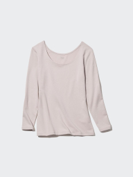 Женский лонгслив UNIQLO HEATTECH 1159843080 (Серый XXL)