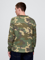 Мужской термо лонгслив Gap 1159848158 (Зеленый S)