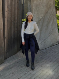 Жіночі штани Uniqlo лосини з технологією HEATTECH 1159855512 (Синій M)