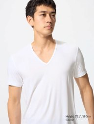 Мужская футболка UNIQLO с технологией HEATTECH 1159856893 (Белый 3XL)