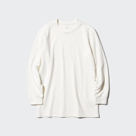 Мужской лонгслив UNIQLO с технологией HEATTECH 1159856983 (Молочный L)