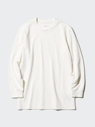 Мужской лонгслив UNIQLO с технологией HEATTECH 1159857162 (Молочный XXL)