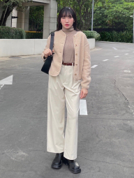 Флисовый лонгслив HEATTECH UNIQLO водолазка 1159858276 (Бежевый M)