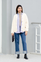 Флисовый лонгслив HEATTECH UNIQLO водолазка 1159858276 (Бежевый M)