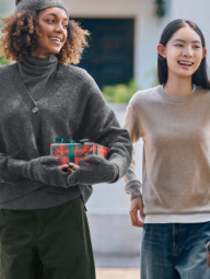 Флисовый лонгслив HEATTECH UNIQLO водолазка 1159858290 (Серый L)