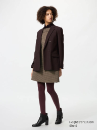 Жіночі термоколготки Heattech Uniqlo 1159859522 (Бордовий M)