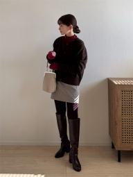 Жіночі термоколготки Heattech Uniqlo 1159859522 (Бордовий M)