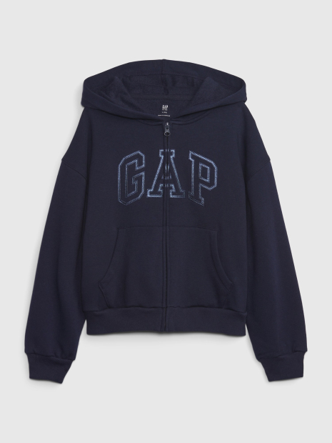 Дитяча толстовка з капюшоном GAP кофта на блискавці 1159841063 (Синій L)