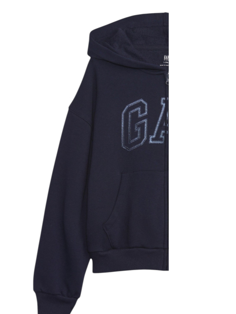 Дитяча толстовка з капюшоном GAP кофта на блискавці 1159841063 (Синій L)