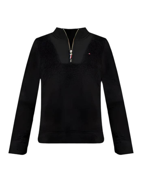 Толстовка жіноча Tommy Hilfiger з шерпи 1159839103 (Чорний S)