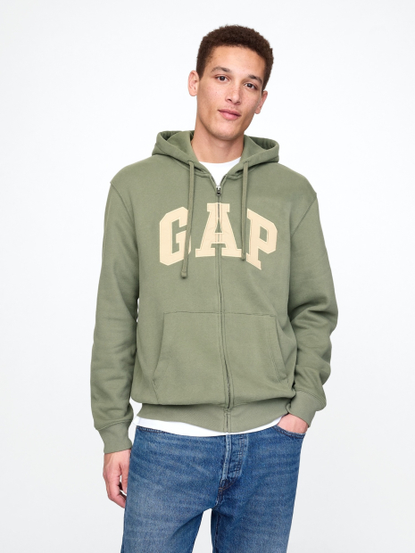 Толстовка на флисе GAP с логотипом 1159841050 (Зеленый M)