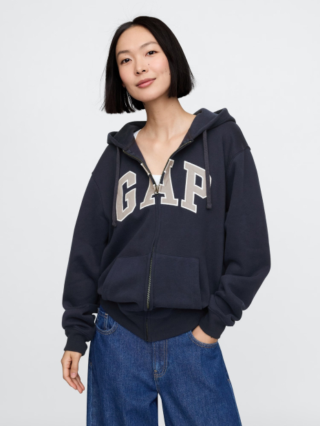 Толстовка на флисе GAP с логотипом 1159839396 (Синий XXL)