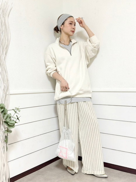 Стильна толстовка UNIQLO з напівблискавкою 1159839871 (Молочний 3XL)