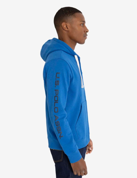 Толстовка на флисе U.S. POLO ASSN с логотипом 1159840201 (Синий XXL)