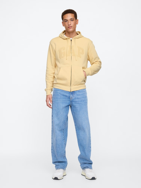 Толстовка на флисе GAP с логотипом 1159840889 (Желтый XL)