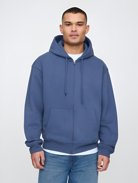 Толстовка мужская на флисе GAP 1159843653 (Синий XL)