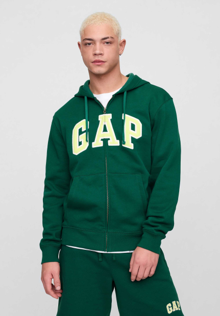 Толстовка на флісі GAP з логотипом 1159845551 (Зелений L)