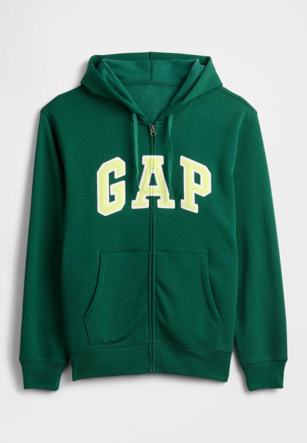 Толстовка на флісі GAP з логотипом 1159845551 (Зелений L)