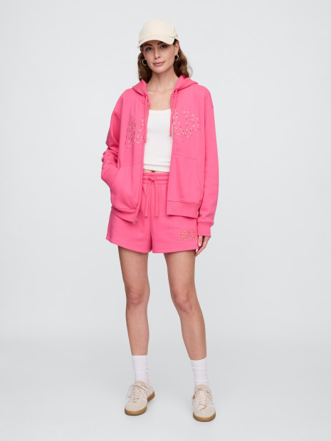 Женская толстовка на флисе GAP с логотипом 1159845911 (Розовый S)
