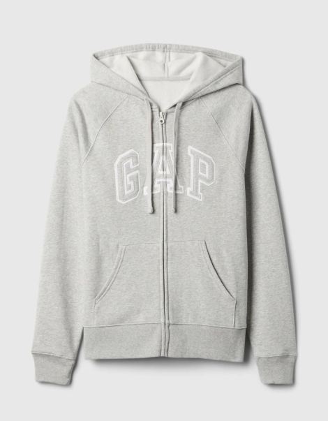 Женская толстовка на флисе GAP с логотипом 1159846258 (Серый M)