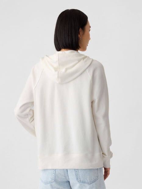 Женская толстовка GAP кофта с капюшоном на молнии 1159846292 (Молочный L)