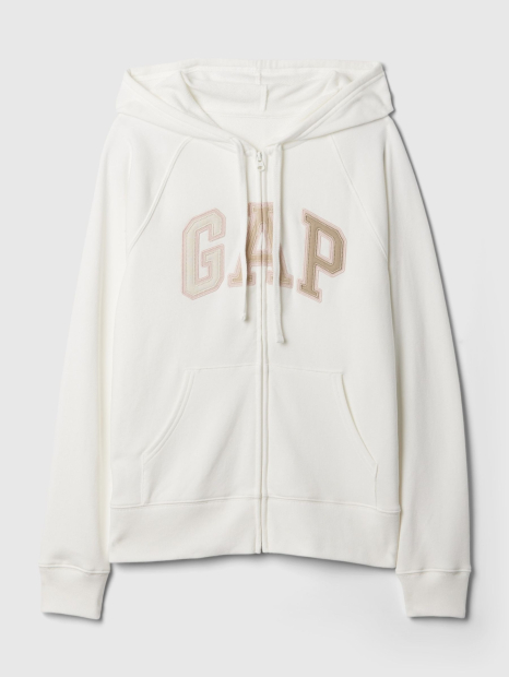 Женская толстовка GAP кофта с капюшоном на молнии 1159846292 (Молочный L)