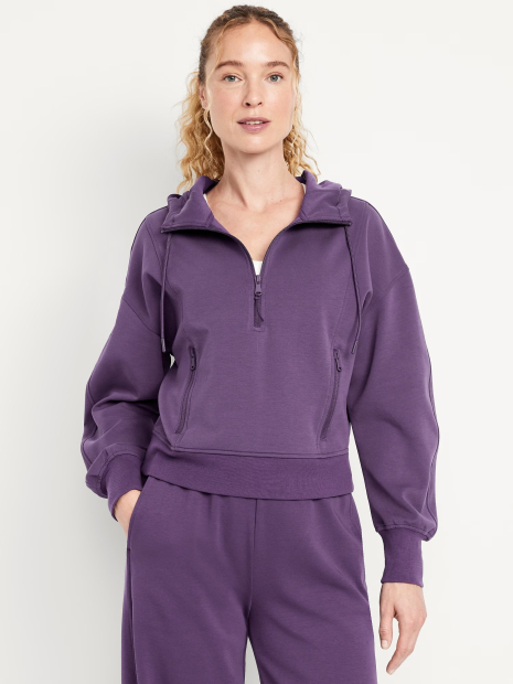 Женская толстовка Old Navy на полумолнии 1159847303 (Фиолетовый L)