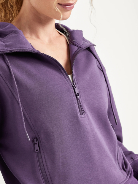 Толстовка жіноча Old Navy на напівблискавці 1159847303 (Фіолетовий L)