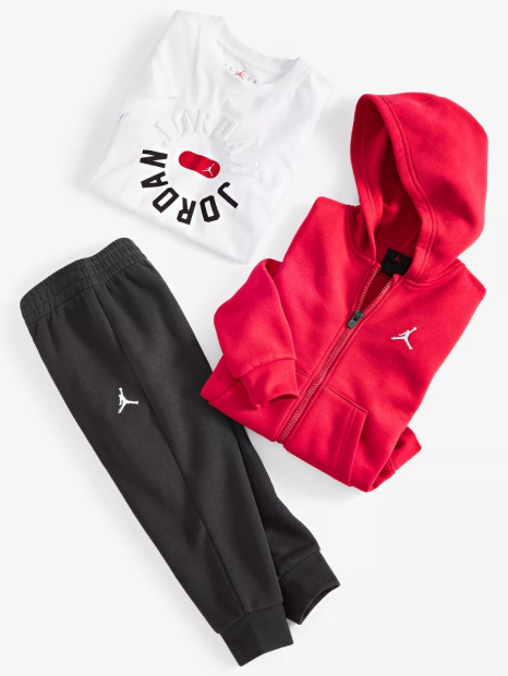 Детская толстовка на флисе Nike Jordan 1159847644 (Красный 6)