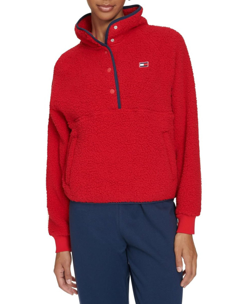 Женская толстовка Tommy Hilfiger из шерпы 1159848309 (Красный XL)