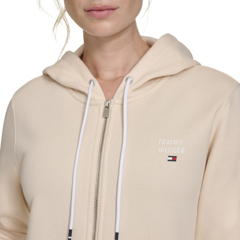 Женская толстовка с капюшоном Tommy Hilfiger на молнии 1159849366 (Бежевый XL)