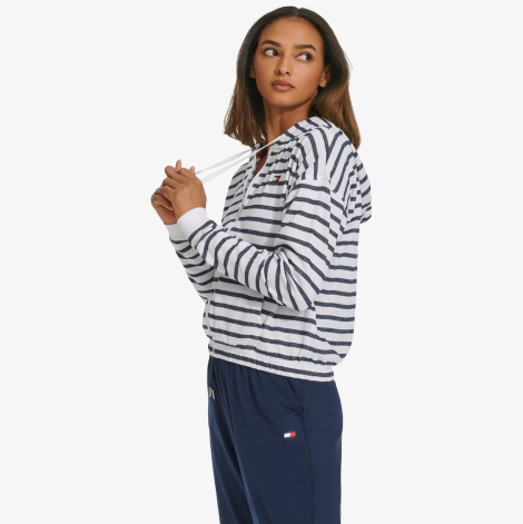 Женская толстовка с капюшоном Tommy Hilfiger на молнии 1159849549 (Белый L)