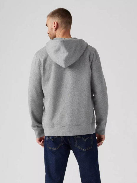 Толстовка чоловіча Levi's на флісі 1159849617 (Сірий XXL)