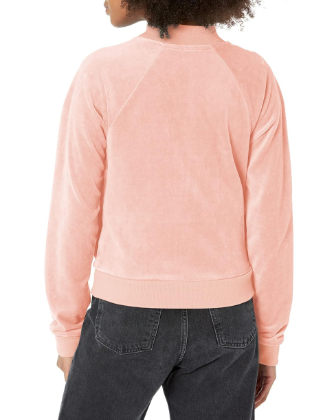 Женская велюровая толстовка Guess 1159849712 (Розовый XS)