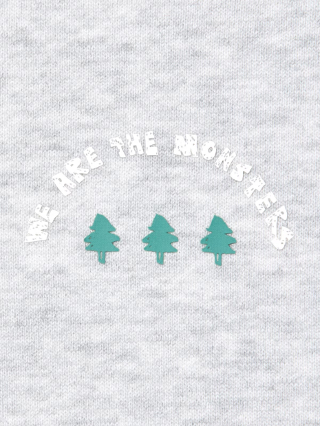 Толстовка UNIQLO POP MART UT Graphic на полумолнии 1159850505 (Серый S)