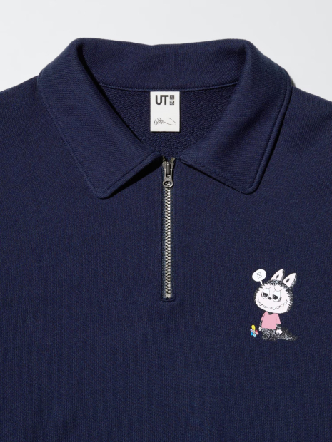 Толстовка UNIQLO POP MART UT Graphic на полумолнии 1159850480 (Синий M)