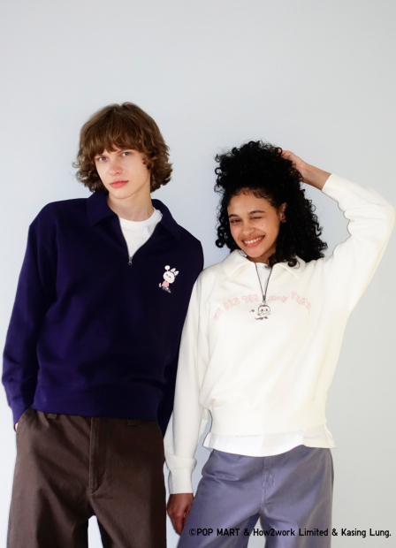 Толстовка UNIQLO POP MART UT Graphic на полумолнии 1159850480 (Синий M)