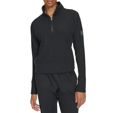 Толстовка жіноча Tommy Hilfiger з напівблискавкою 1159850935 (Чорний L)