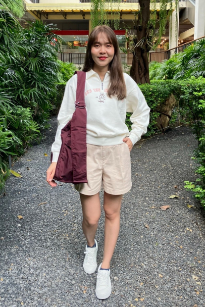 Толстовка UNIQLO POP MART UT Graphic на напівблискавці 1159851109 (Молочний M)