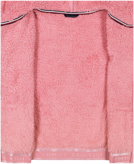 Детская меховая куртка Tommy Hilfiger толстовка 1159853238 (Розовый L) на рост 147-152 см