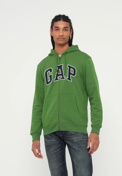 Толстовка на флисе GAP с логотипом 1159853277 (Зеленый XL)