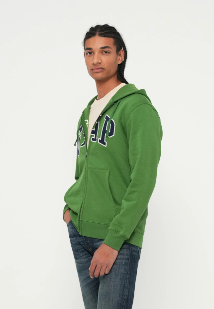 Толстовка на флисе GAP с логотипом 1159853277 (Зеленый XL)