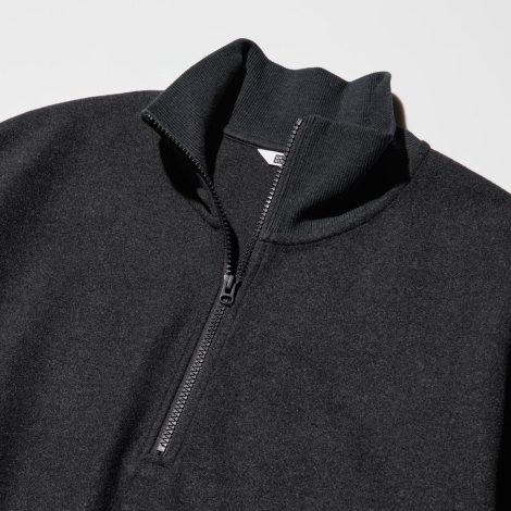 Толстовка UNIQLO на полумолнии 1159855934 (Серый XL)